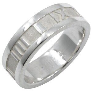TIFFANY&Co. Atlas Ring Silver925 #6.4(US Size) 5.9g Women
